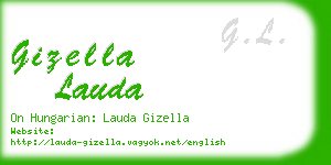 gizella lauda business card